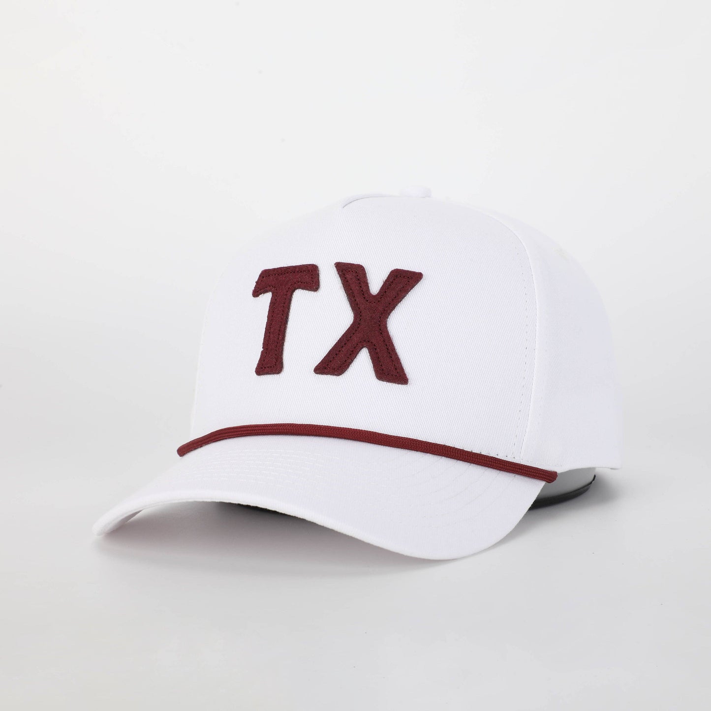 TX Hat in Stadium White & Maroon