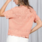 Cotton Crochet Casual Knitted Sweater