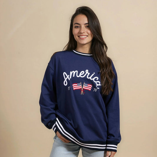 America Oversized Crewneck