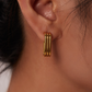 18k Gold Triple U-Shaped Earrings