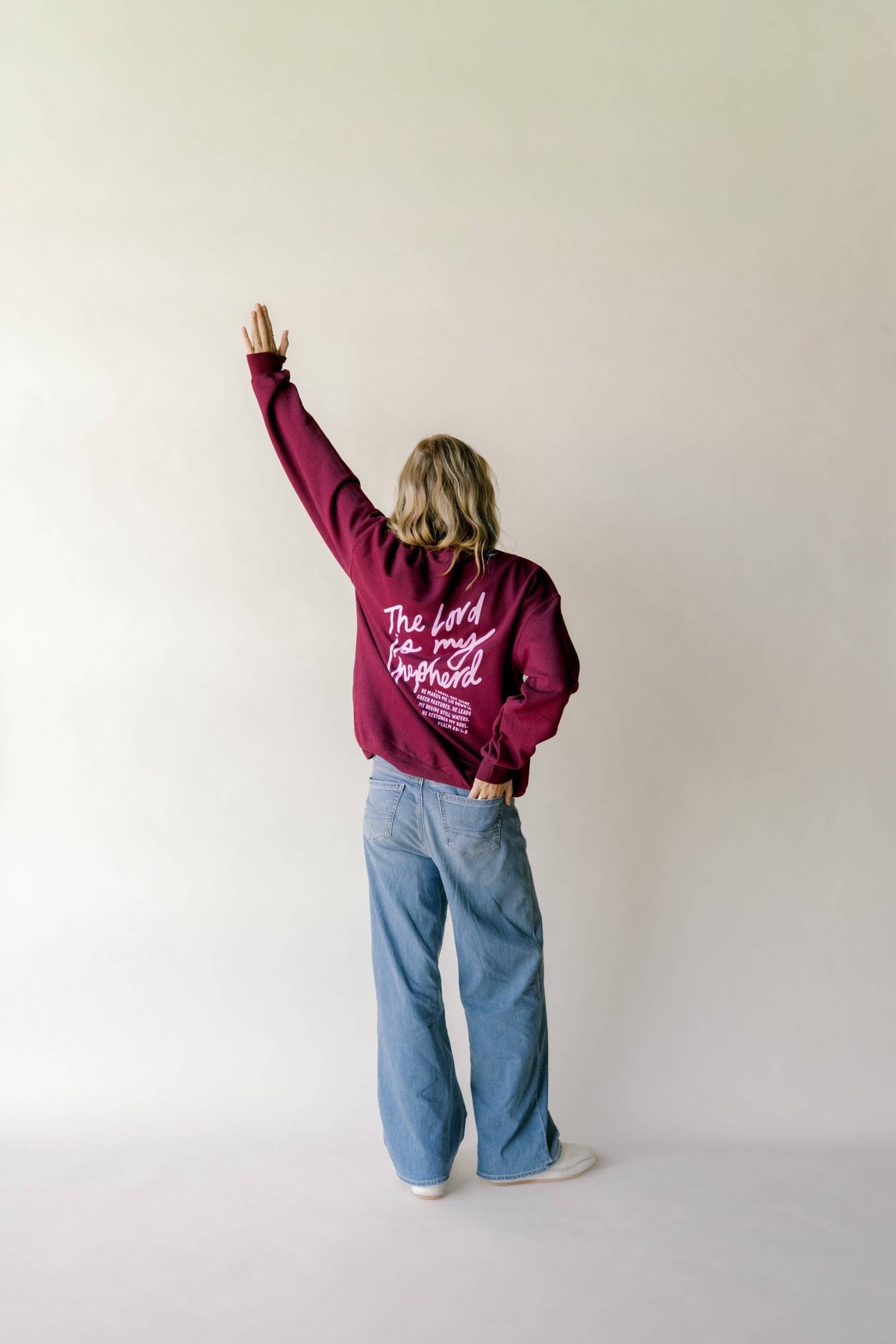 The Lord Is My Shepherd Pullover - Maroon