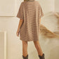 Stripe Knit Pullover Big Top Dress