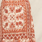 Cream / Rust Printed Maxi Skirt