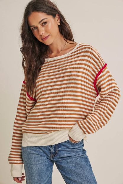 Taupe Cotton Sweater