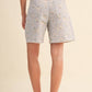 Light Denim Floral Bermuda Shorts