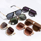 Geometric Shape Thin Frame Sunglasses