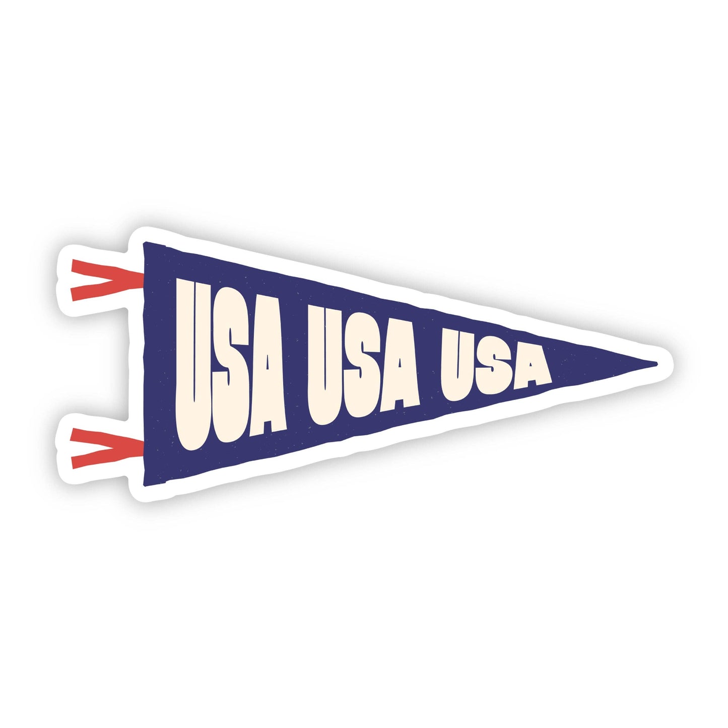 "USA USA USA" Pennant Sticker