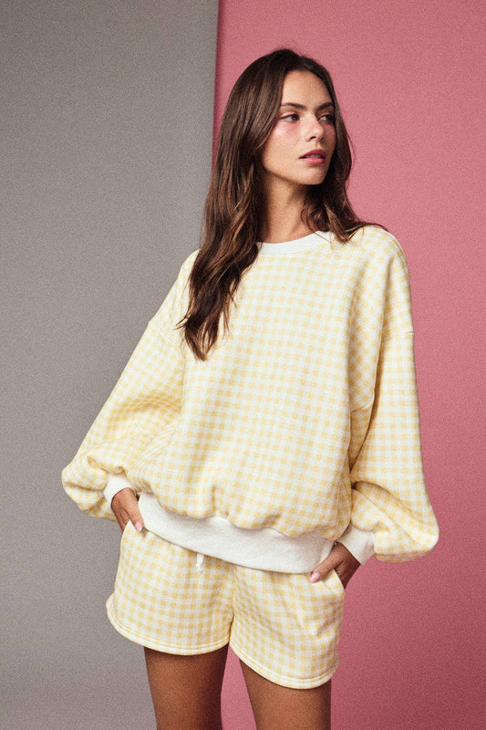 Gingham Lounge Set