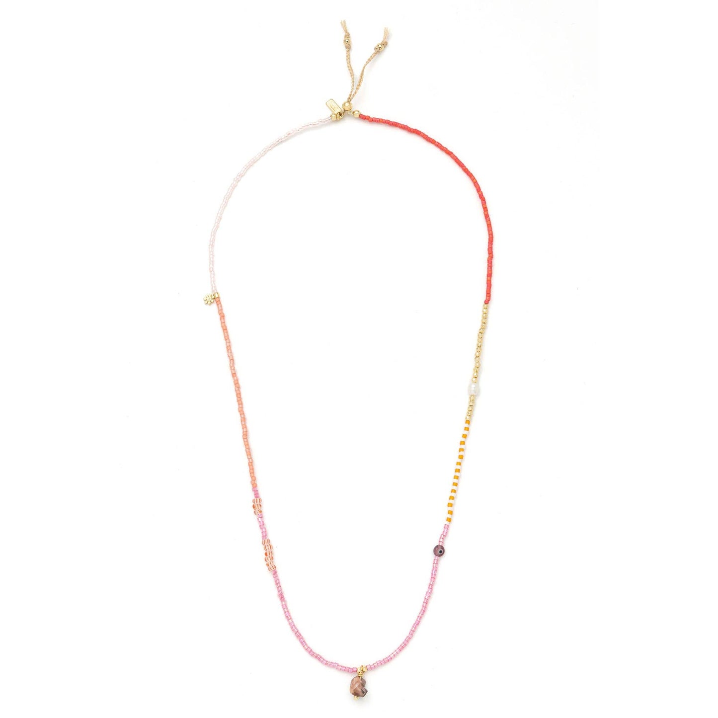 Love/Rhodocrosite/Gold Wrap Bracelet/Necklace