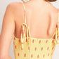 Yellow Polk-Dot Midi Dress