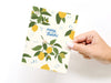 Many Thanks Lemon Pattern Greeting Card