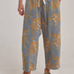 Mid Rise Denim Relaxed Floral Denim Jeans