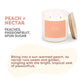 Peach + Nectar Glass Tumbler Soy Candle