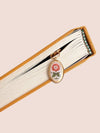 Dainty Flower Mustard Braided Bookmark