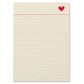 Heart Notepad