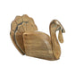 Wooden Turkey Figurine 8.5" Rustic Burnished Gold