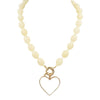 Heart Charm Beaded Necklace