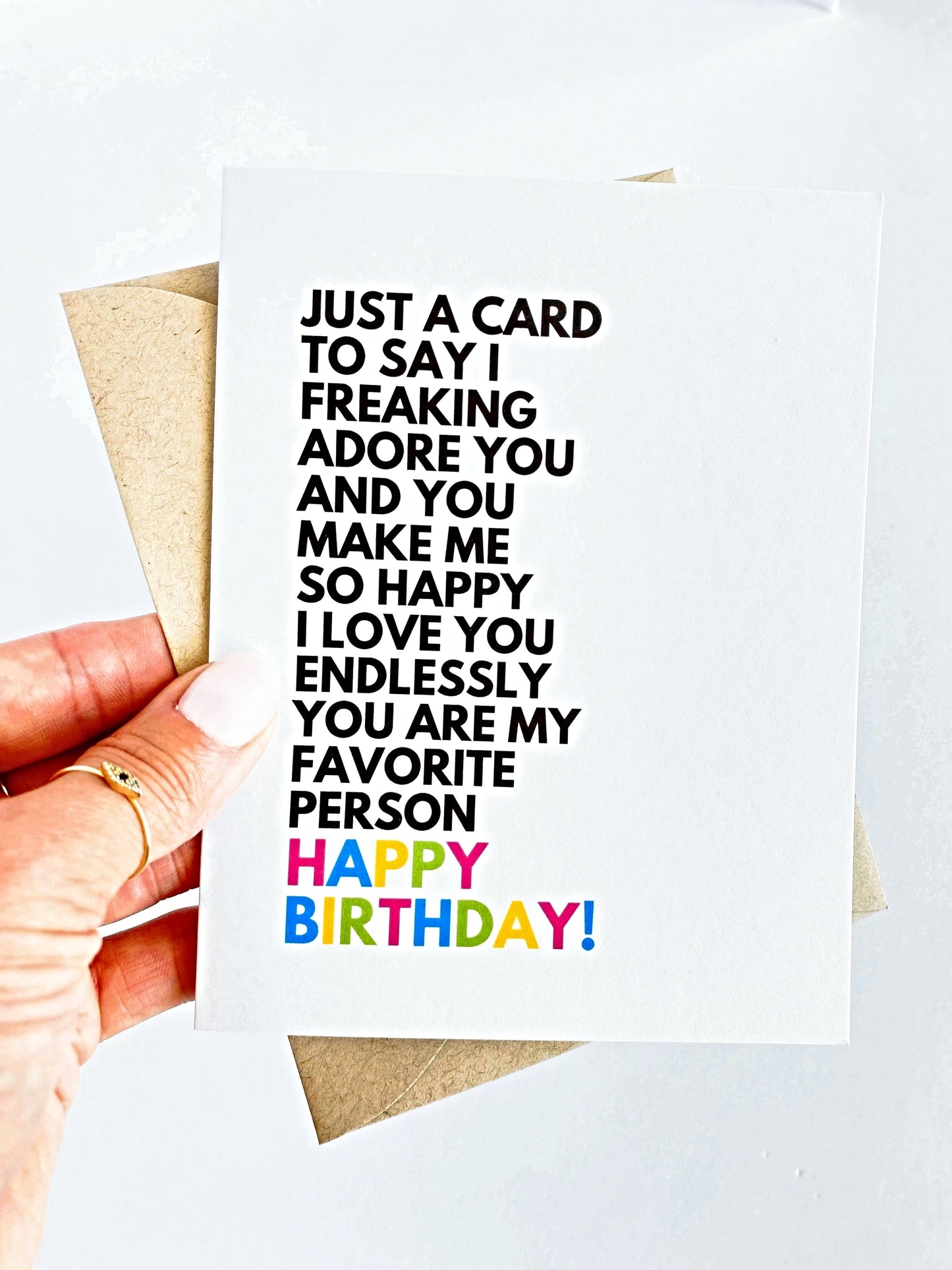 I Love You So Much You're My Favorite Person Birthday Card