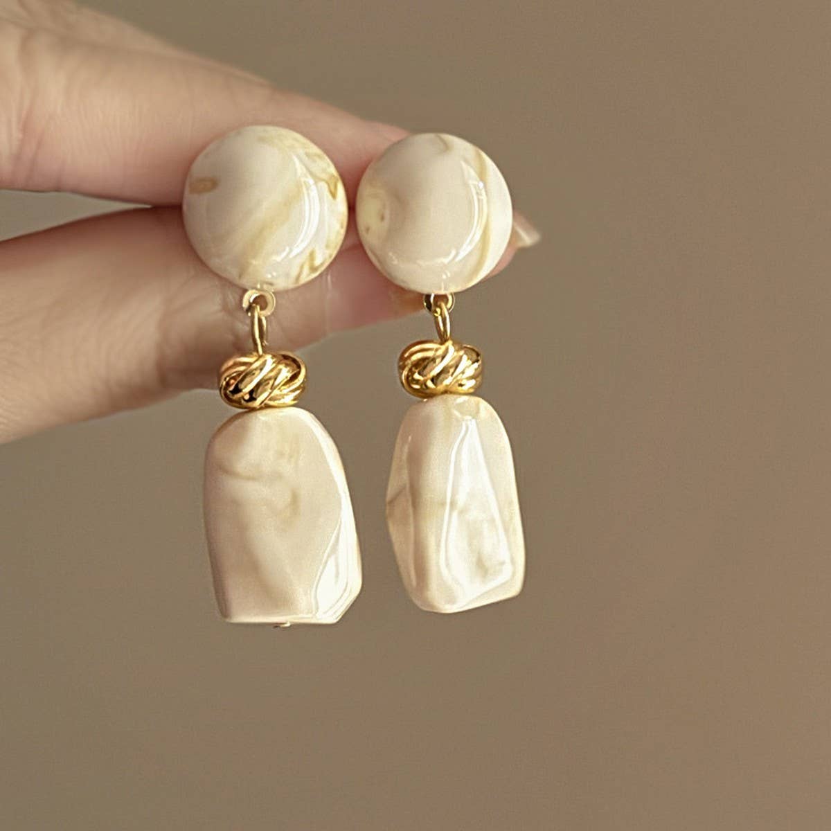 Round Retro Earrings
