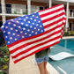 USA Flag & Bows Towel