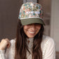 Made New Floral Embroidered Snapback Cap