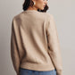 Heart Button Cream Knit Cardigan