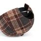 Wool Blend Blue/Burgundy Checkered Baseball Cap