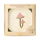 Mushroom/Oatmeal Jewelry Dish & Stud Earring Set