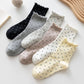 Edge Cuffs Polka Dot Stacked Socks