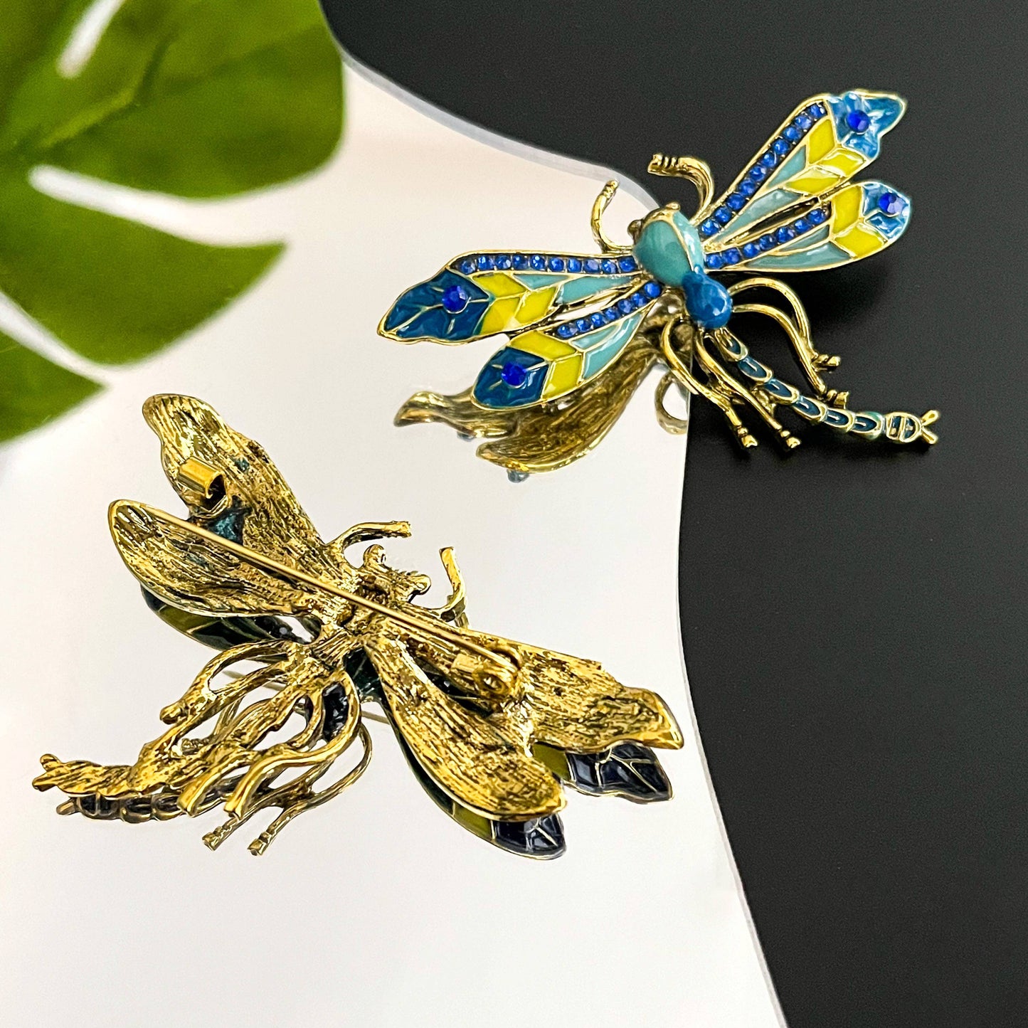 Colorful Dragonfly Brooch