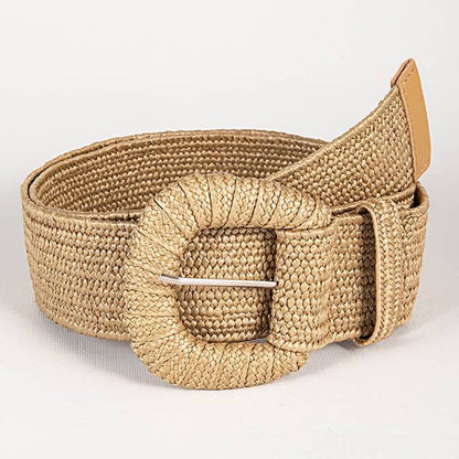 Elastic Braided Buckle Belt