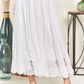 Dance the Night Away Ivory Lace Maxi Skirt