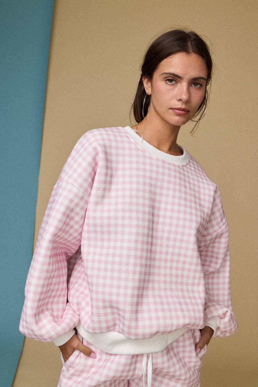 Gingham Lounge Set