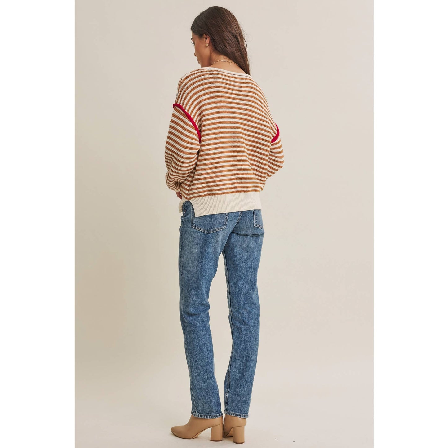 Taupe Cotton Sweater