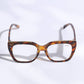 Wide Frame Glitter Side Reading Glasses