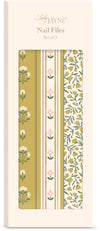 Mustard Cream Stripe Nail File Set