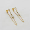 Geometric Chain Drop Earrings