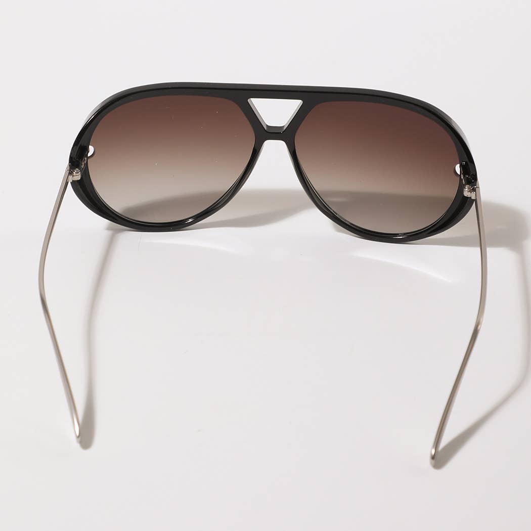 Tinted Lenses Retro Aviator Sunglasses