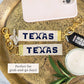 Texas Keychain Bag Charm