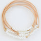Boho Layered Spring Coil Guitar String Bracelet Set