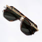 Geometric Shape Thin Frame Sunglasses