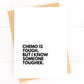 Chemo Is Tough But I Know Someone Tougher Cancer Card