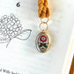 Dainty Flower Mustard Braided Bookmark