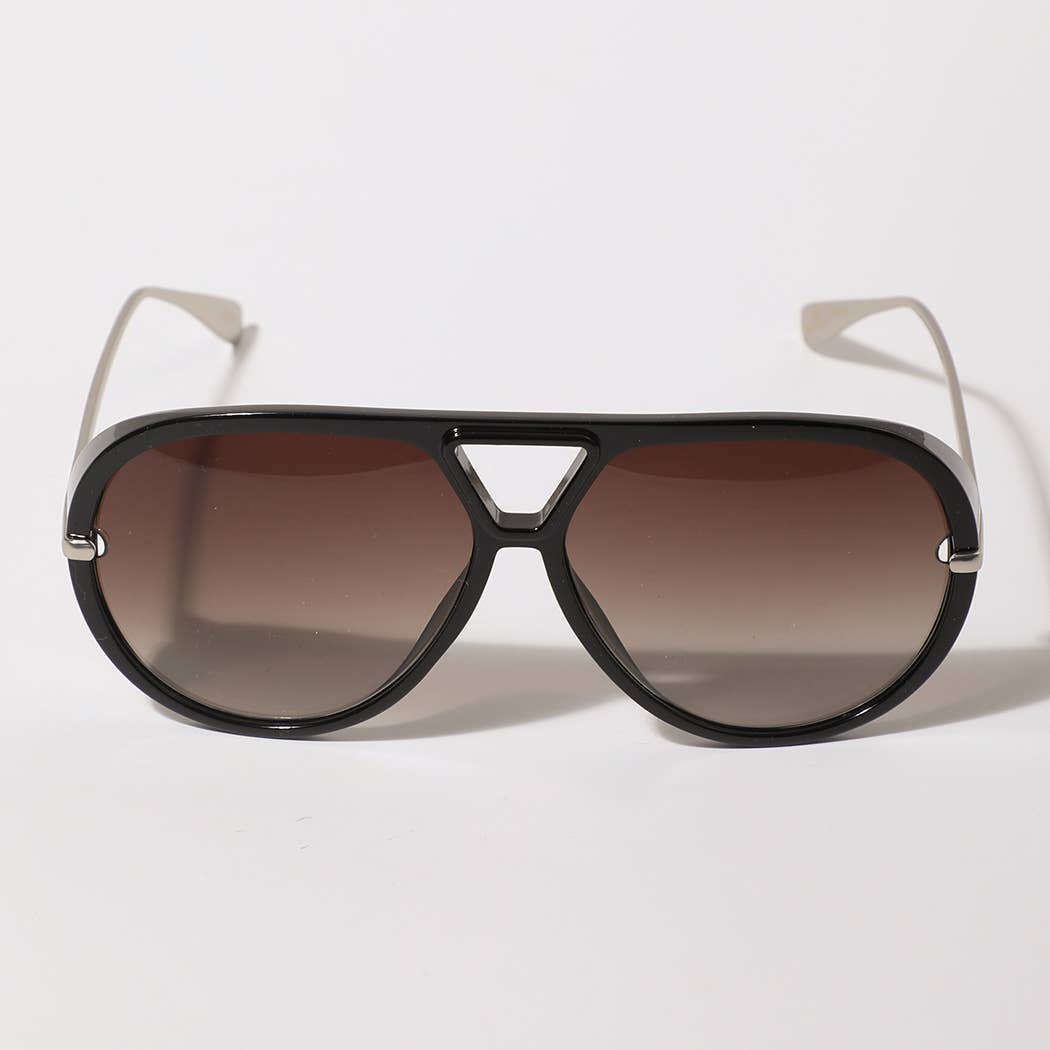 Tinted Lenses Retro Aviator Sunglasses