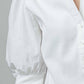 Ivory Puff Sleeve Henley Top