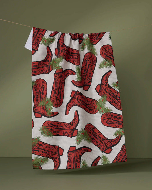 Rodeo Red Tea Towel