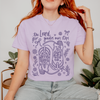 The Lord Guides Our Steps Cowboy Boot Orchid T-Shirt
