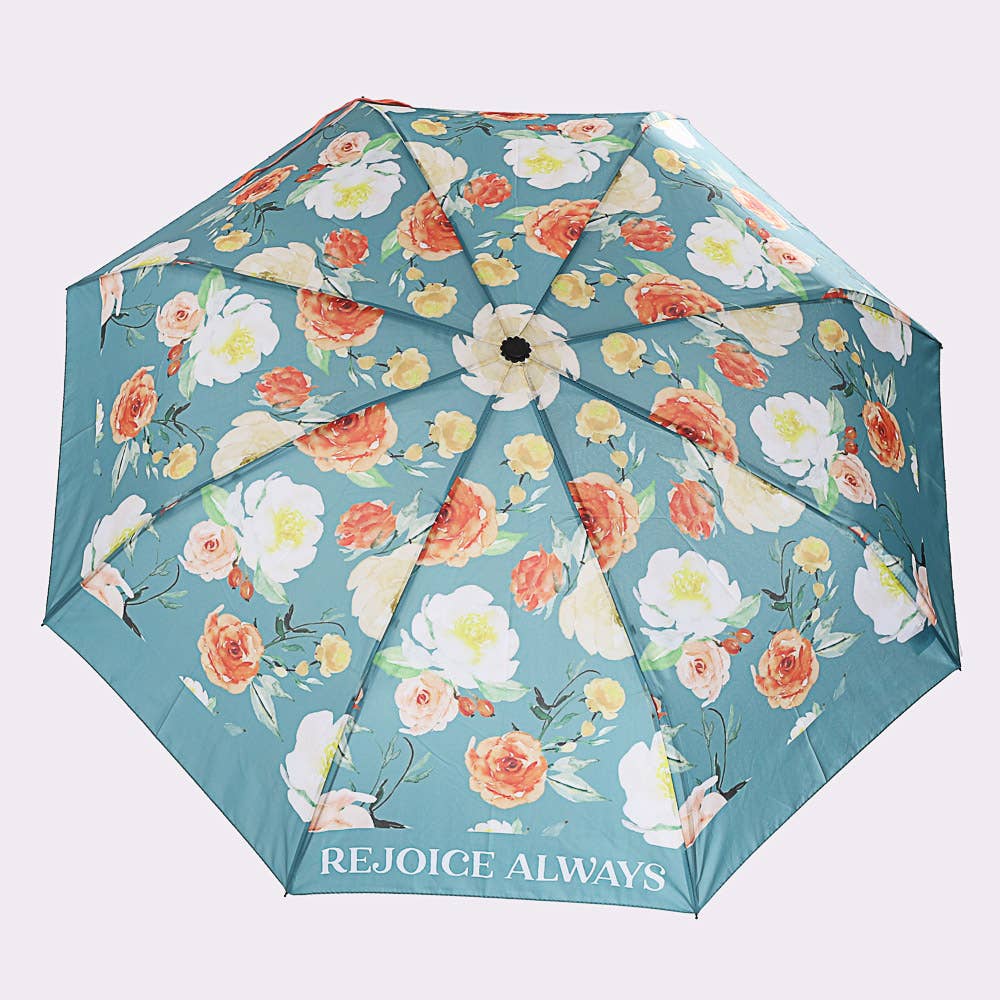 Rejoice Always Compact Umbrella -