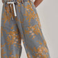 Mid Rise Denim Relaxed Floral Denim Jeans