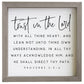 Trust In The Lord Rustic Frame (10x10x1.5)